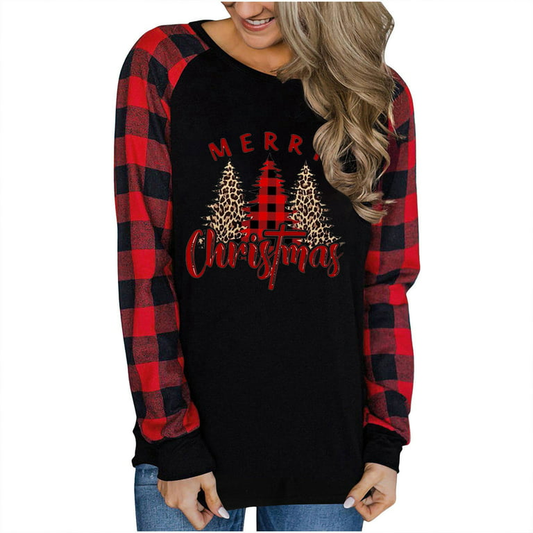  SHAOBGE Black Of Friday 2023 Women Christmas Tops Cute  Tops+To+Hide+Belly+For+Women Army Mom Hoodie For Women Women'S Red  Christmas Sweater Crop Top Long Sleeve For Women Prime Big Deal Days :  Sports