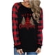 thumbnail image 4 of Pntutb Mujer Otoño e Invierno Impreso Camiseta Suelta Manga Larga Blusa Cuello Redondo Casual tops Pntutb Pntutb-2751, 4 of 5