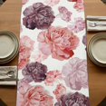 thumbnail image 5 of Table Runners 90 Inches Long Dress Scarves, Red Ombre Spring Floral Farmhouse Coffee/Dining/Kitchen Table Runner for Living Room, Summer Botanical Flowers 13x90 Inch, 5 of 9