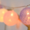 thumbnail image 1 of Coloured Lights LED Plastic Ball Christmas New Year Flashing String Light for Decoration Purple 2 Meter 10LED Battery Type, 1 of 3