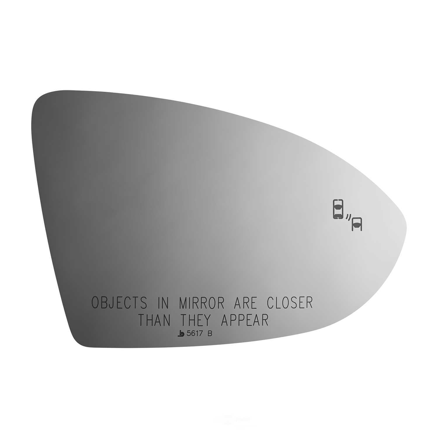 Burco Side View Mirror Replacement Glass - Clear Glass - 5617B