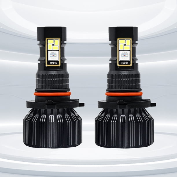 Faro Antiniebla Led 15000LM Luz de conducción RGB Control de aplicación de lámpara delantera colorida para automóvil (9006 HB4) Sywqhk Accesorios para autos y motos