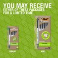 thumbnail image 3 of Bolígrafos BIC Ecolutions Clic Stic negros, tamaño mediano, paquete de 12, 3 of 8
