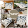 thumbnail image 6 of Navy Blue Eucalyptus Tapestry for Bedroom Wall Hanging Tapestry, Farmhouse Weeping Leaves Linen Ceiling Backdrop Tapestries Poster Blanket Wall Decor for Teens Room Living Room Dorm 39" x 59", 6 of 8