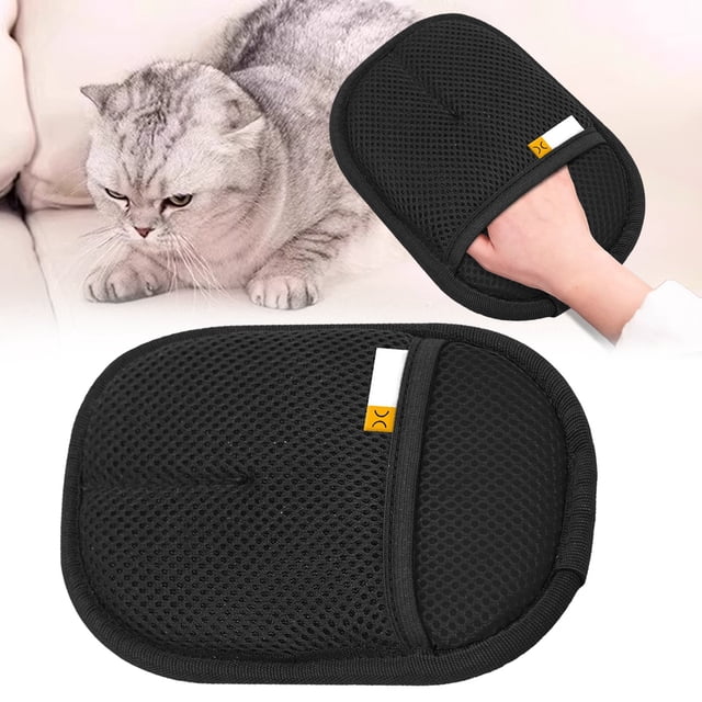 AKEGAMN Clearance! Pet Double Grooming Gloves Pet Double Grooming Gloves Pet Grooming Gloves Anti Static Gloves Double-sided design: Modification on both sides These gloves can help you comb your pe