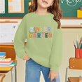 thumbnail image 2 of RMGVDSD Back To School Sweatshirt for Girls Letter Print Long Sleeve Pullover Crewneck Sweatshirts First Day Of School Soft Casual Tops Fashionable Top 3-4 Years, 2 of 7