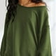 thumbnail image 4 of Crewneck Sweatshirt Women Sports Long Sleeves Patchwork Loose Outerwear Top, 4 of 8