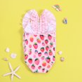 thumbnail image 5 of Mercatoo Mercatoo𝐎ne-𝐏iece Toddler Baby Girl Summer Swimsuit Strawberry Ruffle Bikini Bathing Suit Girls Summer Beach Swimwear, 5 of 8