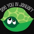 thumbnail image 2 of CafePress - January Turtle Due Date Pregnancy Maternity Dark T - Maternity Dark T-Shirt, 2 of 3