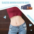 thumbnail image 3 of Ceinture Élastique Colorée pour Hommes et Femmes, Boucle en Métal Argentée, 3 of 6