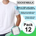 thumbnail image 5 of SOCKS'NBULK Mens Cotton Crew Neck Short Sleeve T-Shirts Mix Colors Bulk Pack, 5 of 7