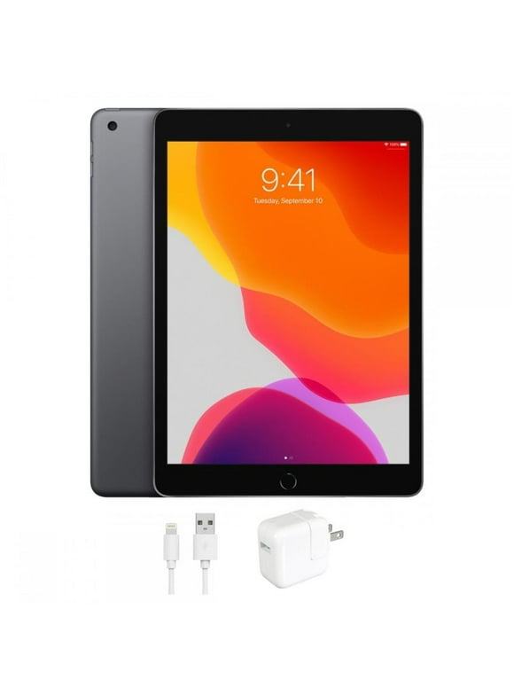 Restored Apple iPad 7th Gen 128GB Space Gray Wi-Fi MW772LL/A (Refurbished)