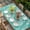 DarkTurquoise, variant on Teal Coastal Table Cloths for 5 Foot Rectangle Tables, Starfish Coral Summer Beach Ocean Patio Waterproof Elastic Fitted Tablecloths, Washable Rectangular Table Cover for Camping