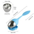 thumbnail image 2 of 3 Pack Silicone Tea Infuser Filter Loose Leaf Tea Steeper Flower Tea Strainer Spoon Stainless Steel Loose Leaf Tea Ball Handle Silicone Mesh Tea Cup Filter Strainer for Loose Tea, 2 of 8