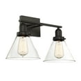 thumbnail image 2 of Drake 2-Light Bathroom Vanity Light in English Bronze, 2 of 3