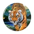 thumbnail image 1 of Tiger Stalking at Sunset Butterflies Kitchen Refrigerator Locker Button Magnet, 1 of 6