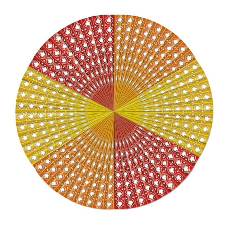 

Pack of 4 Orange and Yellow Leaf Display Fans 48