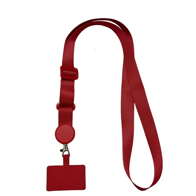 fastboy Lanières Universelles pour Téléphone Patch Bandoulière Voyage Randonnée Portable Corde de Cou Détachable Sangle Extérieur Téléphone Intelligent Rouge