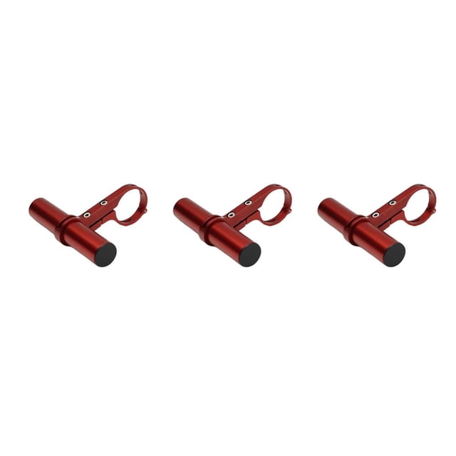 ZLight Support Multifonction pour Guidon de Vélo Extension de Guidon Support en Alliage Accessoires Rouge 10cm 3Ensemble