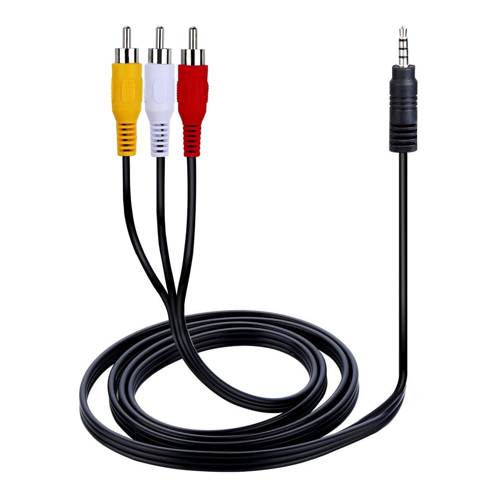 axGear AUX Male 3.5mm to 3 RCA AV Audio 