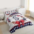 thumbnail image 3 of Castle Fairy Personalized Bow Knot Initial S Bedding Comforter Set 2pcs for Kids Teens,USA Flag Stars Print Twin Comforter Sets Microfiber,Vintage Lodge Cabin Breathable Bedding Set, 3 of 8