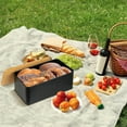 thumbnail image 4 of Bread Bin Bread Box with Bamboo Lid, Bread Storage Container Bin for Kitchen Countertop Bread Keeper Organizer, Black Black, 4 of 5