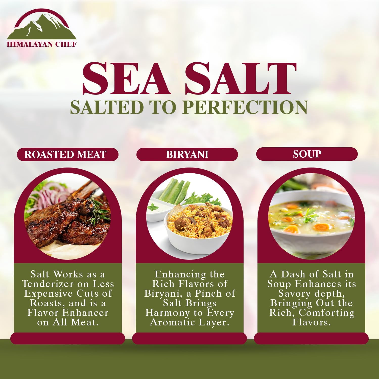 Himalayan Chef Sea Salt Fine - Unrefined Mineral Salt, 5 lb Bag (1 Pack)