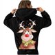 thumbnail image 1 of Sudaderas con capucha navideñas para mujer, sudaderas con capucha de manga larga a la moda con gráfico de alces bonitos, sudaderas informales Fridja FKASFK5525, 1 of 5
