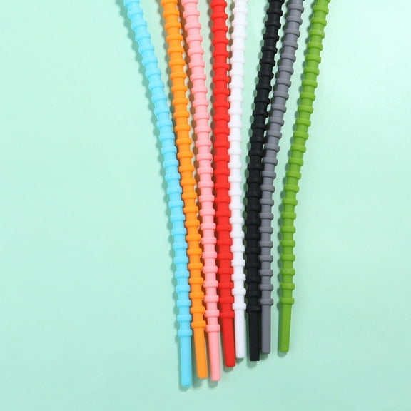 LOLIPPYY 10PCS Assorted Color Silicone Cable Ties Selflocking for Fixing and Organizing Wires Size 7.5 Inch