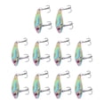 thumbnail image 3 of 10PCS Forme de Poisson Appât Artificiel Haute Simulation en Alliage d'Aluminium Leurre de Pêche Appât avec Barbe, 3 of 8