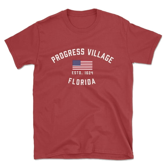 Progress Village Florida Patriot Men's Cotton T-Shirt