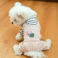thumbnail image 4 of jiaroswwei Dog Overalls with Pocket Non-sticky Hair Pullover Puppy Warm Four-legged Clothes Puppy Costume, 4 of 8