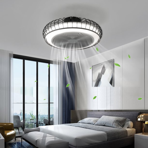 LED Invisible Ceiling Fan With Light Modern Ceiling Fan Light With