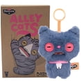 thumbnail image 2 of Fuggler Alley Cats Bag Charm Plush Keyring - Cheeze Blue/Grey, 2 of 6