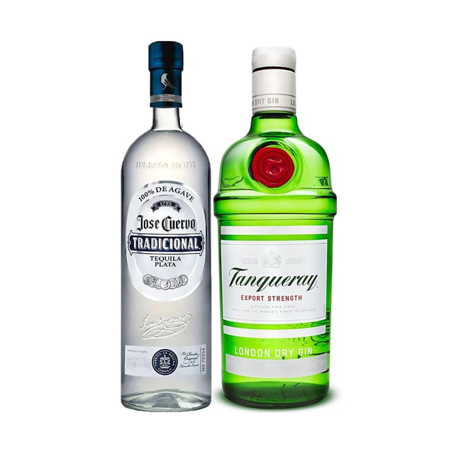 Tequila Jose Cuervo Tradicional Plata 950 ml + Ginebra Tanqueray seca 750 ml