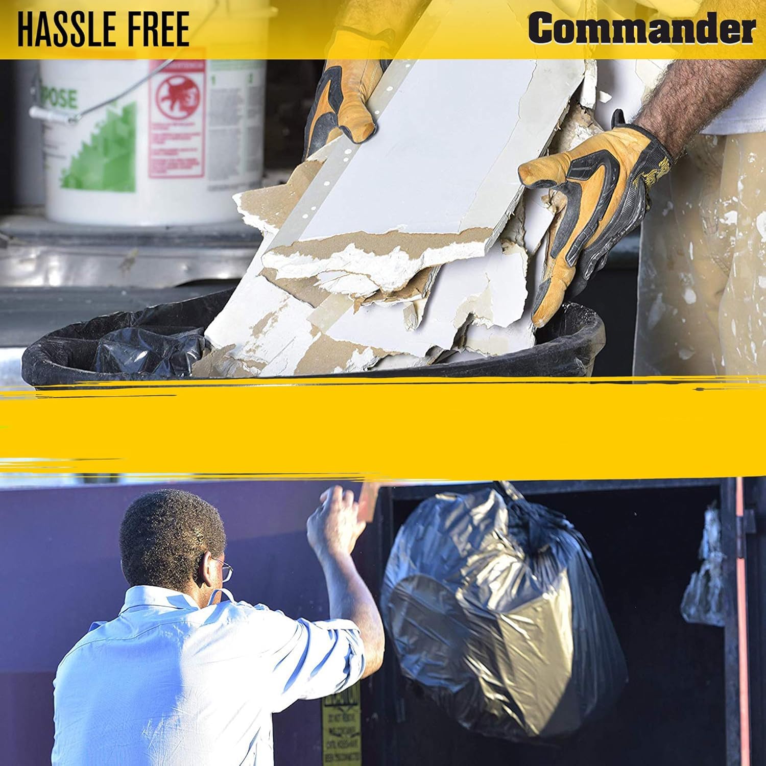 Commander 55 Gallon Heavy Duty Contractor Bags, 10 Pack photo 3