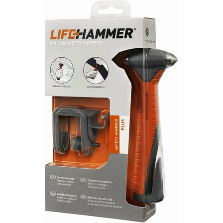 Lifehammer Safety Hammer Plus - Emergency Escape With Seatbelt Cutter