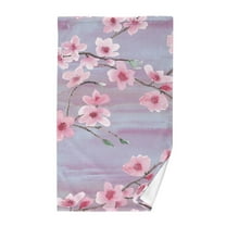 Cherry Flowers Blossom Cotton Face Towels Soft Hand Towel Absorbent Bathroom Towel for Kitchen Hotel Decoration