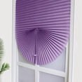 thumbnail image 6 of Shengshi Waterproof Shades Window Treatment Valance Room Darkening Curtain Free Punching Tie Up Shade Installed By Adhesive Tape 60x150cm Purple, 6 of 7
