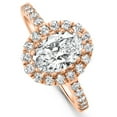 thumbnail image 2 of Pompeii 1 1/2Ct Oval Diamond Halo Engagement Ring 14k Gold Lab Grown (G/H,VS1-VS2), 2 of 6