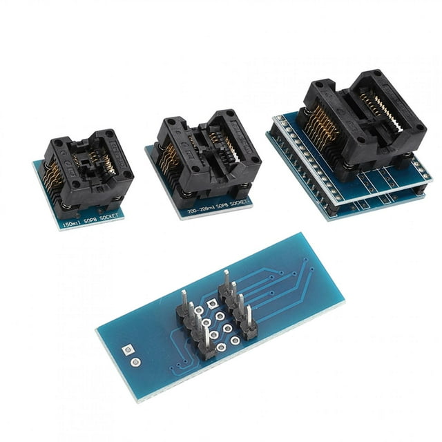 Adaptadores de programador, Adaptadores de programador de 9 piezas Clip de prueba Adaptadores de programador Kit de enchufes Los mejores materiales