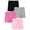 Pink, variant on Ruyang 4 Pack Boys Cotton Linen Shorts Comfy Lightweight Loose Fit Drawstring Bermuda Pants Toddler Summer Pull On Jogger Shorts