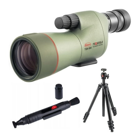 Kowa TSN-554 Prominar 15-45x55 Pure Fluorite Straight Spotting Scope Bundle