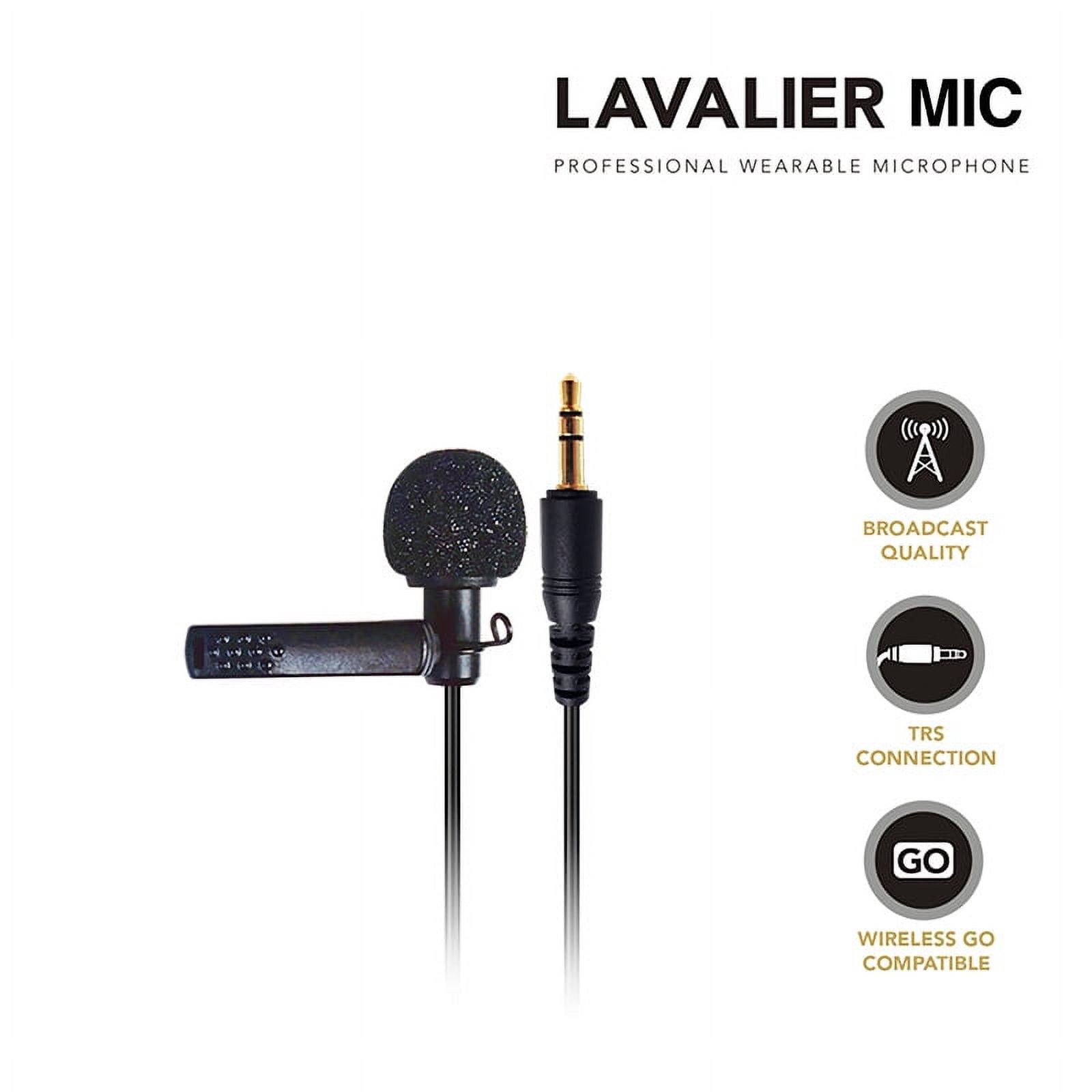 Omnidirectional Lavalier Condenser Microphone Compatible for RODE Wireless GO 2.4G Wireless System