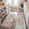 thumbnail image 2 of Pioneer Flower Floral Print Pattern Kitchen Rugs Sets Of 3,Kitchen Runner Rugs Non Skid Washable,Decorative Kitchen Floor Mats for Kitchen,Sink,Laundry,17"x30"+ 17"x47" + 17"x59", 2 of 6