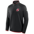 thumbnail image 5 of Men's Fanatics Black New Jersey Devils Authentic Pro Rink Raglan Quarter-Zip Pullover, 5 of 7