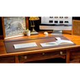 thumbnail image 2 of Dacasso Pad with Top Rail Luxury Leather Blotter for Writing-Executive Desk Surface Protector, 34 x 20, Chocolate Brown, 2 of 2