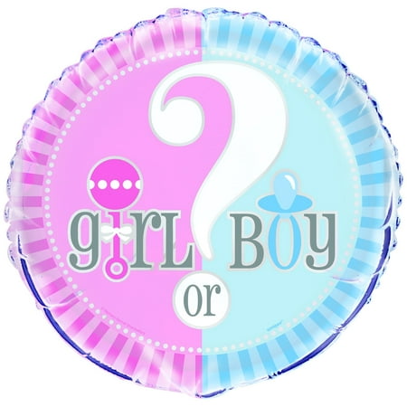 Foil Gender Reveal Balloon, 18 in, 1ct