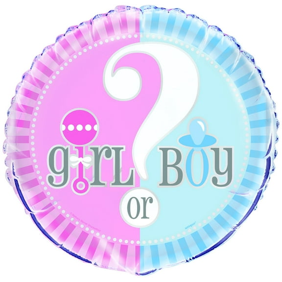 Foil Gender Reveal Balloon, 18 in, 1ct