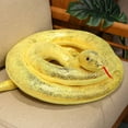 thumbnail image 1 of 1pc 200cm/300cm Giant Snakes Plush Toy Simulation Long Golden Python Stuffed Snake Plushie Children Boys Gift Home Decoration, 1 of 7